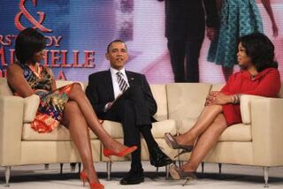 The Obamas appear on "The Oprah Winfrey Show." (Google) 