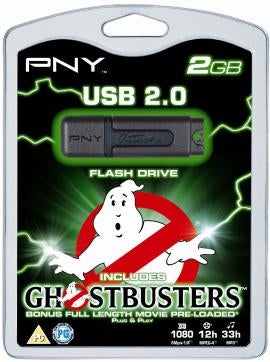 Illustration for article titled PNY 2GB Thumb Drive to Come Pre-Loaded with Ghostbusters, Make All Other Thumb Drives Look Humorless