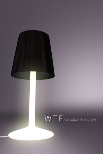 Illustration for article titled WTF Lamp Has a Shiny Bottom