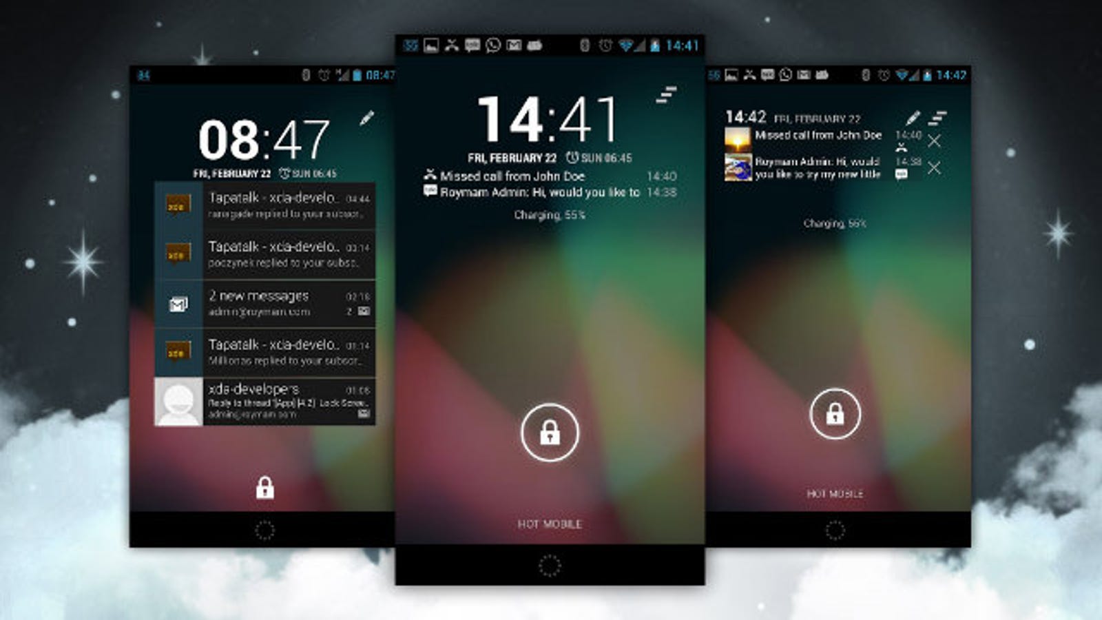 Widgetable lock screen widget. Панель с функциями андроид.