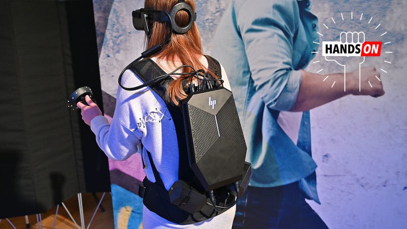 Illustration for article titled HP&#39;s Revamped VR Backpack Delivers the Closest Thing to True VR Freedom Yet