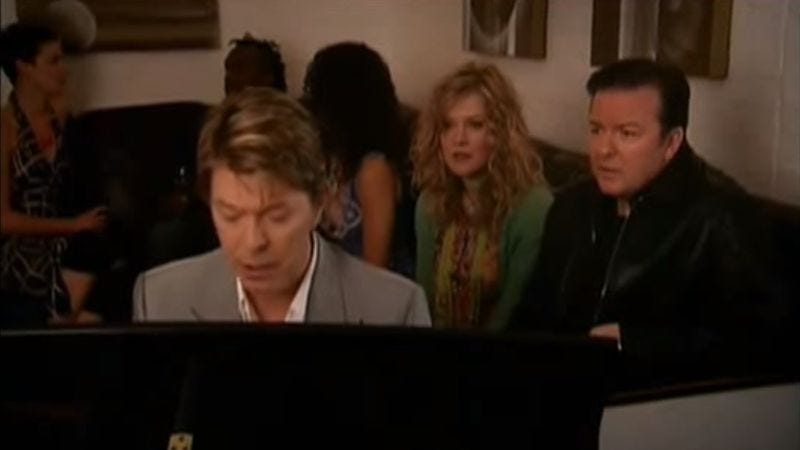 David Bowie Utterly Humiliated Ricky Gervais On Extras 7689