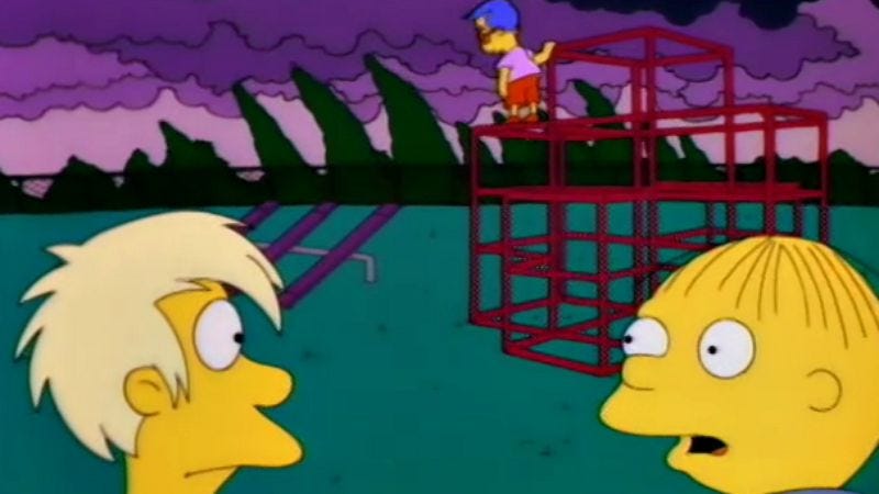 The Simpsons Classic “barts Friend Falls In Love” 