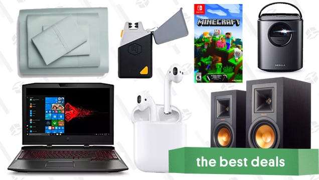 Tuesday's Best Deals: Apple AirPods, Portable Projector, Gaming Laptop, and More