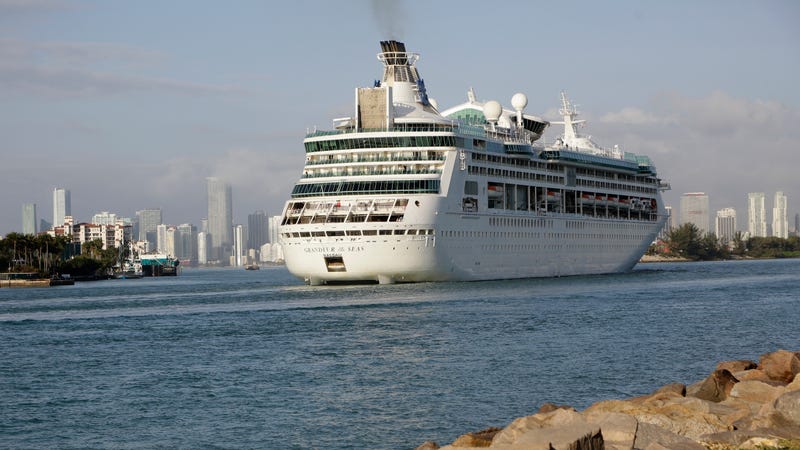 Royal Caribbean’s Grandeur of the Seas comes into the Port of Miami, Monday, Feb. 5, 2018.