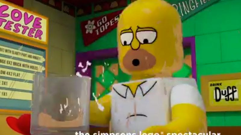 Illustration for article titled Here’s an actual glimpse of the Simpsons’ Lego episode