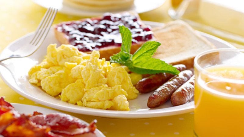 Illustration for article titled How Many Of These Parts Of A Balanced Breakfast Did You Eat This Morning?