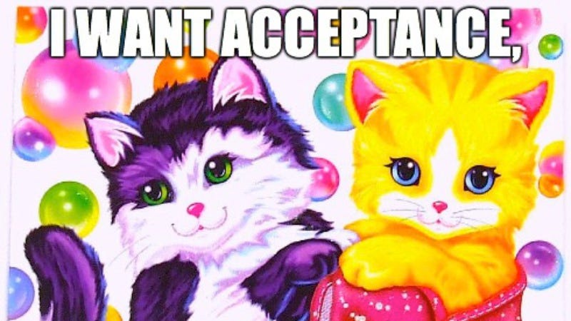 Illustration for article titled Feminist Lisa Frank blends bubble hearts, big-eyed dolphins, and Gloria Steinem