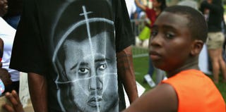 A demonstration surrounding George Zimmerman's trial (Getty Images)