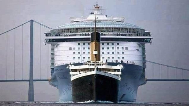 The Titanic Was Ridiculously Tiny Compared To Modern Cruise Ships