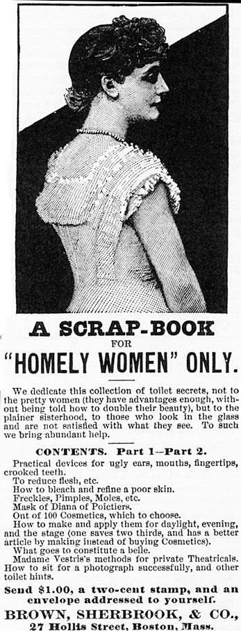 Illustration for article titled "A Scrap-Book For Homely Women Only"