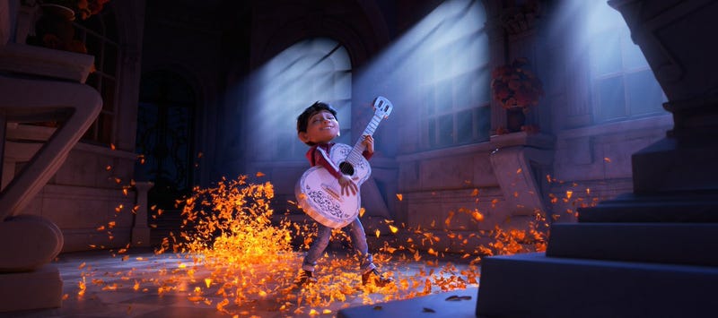 Illustration for article titled In Pixar's Coco, a Guitar Sends a Boy to the Land of the DeadÂ