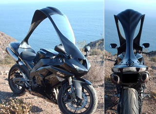 Illustration for article titled Rocketshields Put a Detachable Roof on Your Sportbike