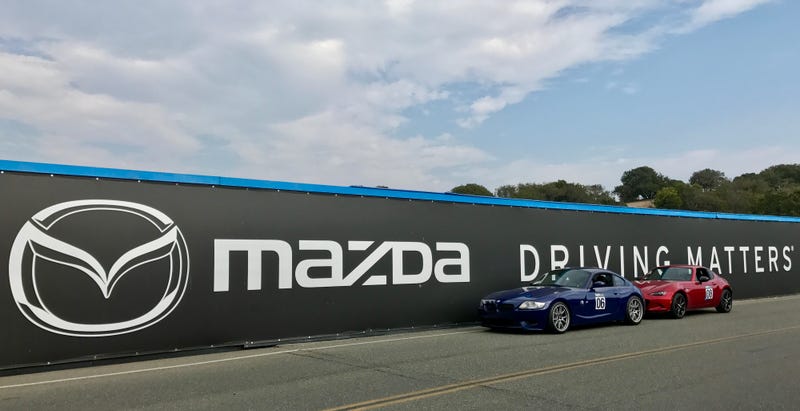 Parting shot over Mazda Raceway Laguna Seca