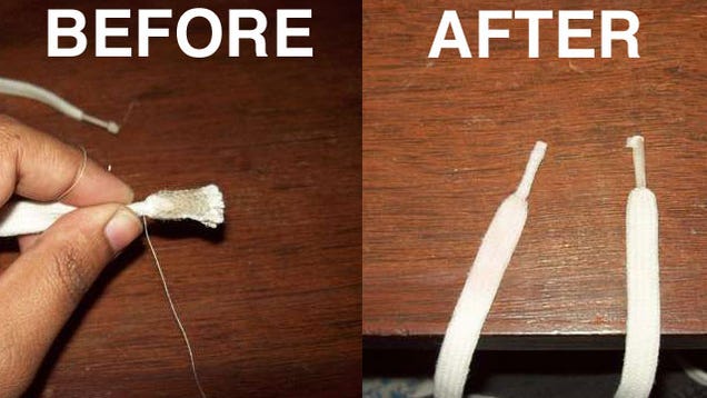 repair-frayed-shoe-laces-with-glue-and-toothpaste