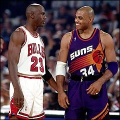 Illustration for article titled Charles Barkley Says Michael Jordan Should Buy A Dog, Then Maybe He Wouldn't Be So Angry All The Time