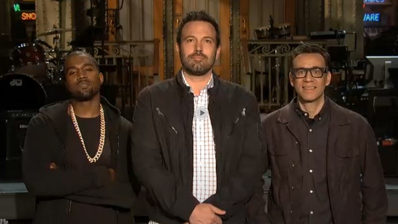 Illustration for article titled Kanye West Completely Unamused by SNL Promo