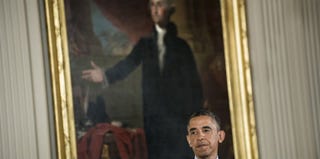President Obama in the White House in April 2013 (Brendan Smialowski/AFP/Getty Images)