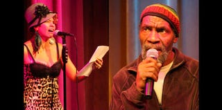 Jessica Care Moore; Abiodun Oyewale (Courtesy of Baja Ukweli)