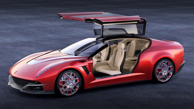 Illustration for article titled The Italdesign Giugiaro Brivido Concept Is A Beige Killer