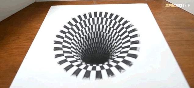 How to create the illusion of 3D using pencil and paper