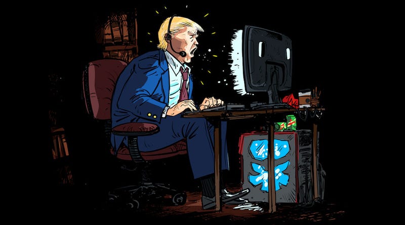 Illustration for article titled Political Ads Show Donald Trump As A Bad Overwatch Player