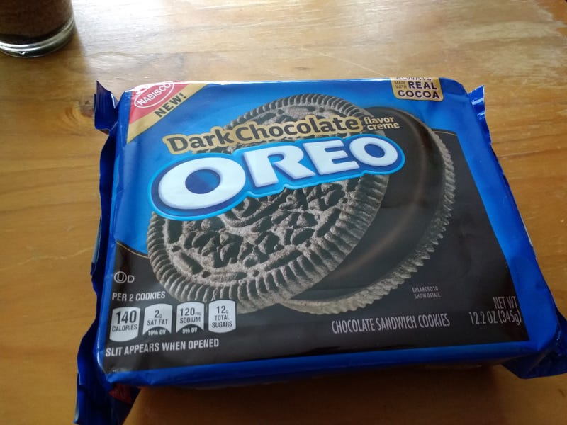 Illustration for article titled Dark Chocolate Oreo's: The Unofficial SnackTAYku Review