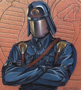 Illustration for article titled The Cobra Commander Talks About His Mangled Face Time