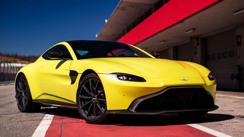 The Aston Martin Vantage Lime Essence, which does not have a manual. 
