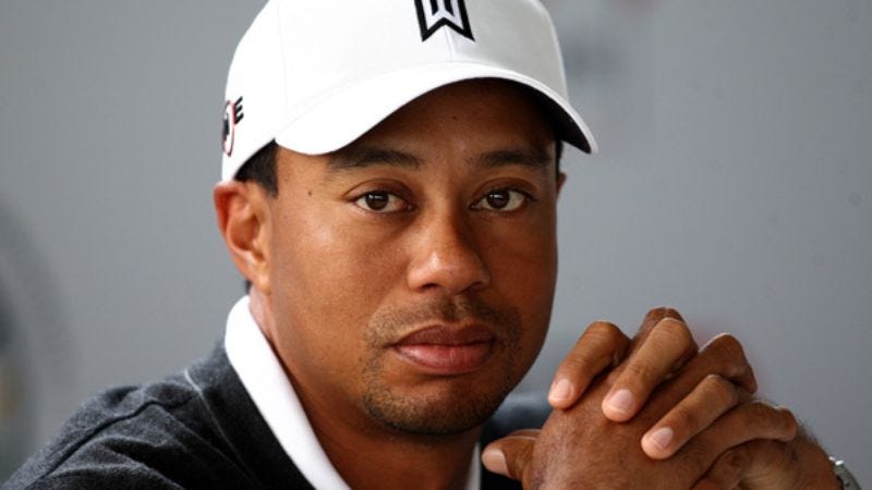 Illustration for article titled Tiger Woods Wondering If He Should Tell People He's Still Getting Laid