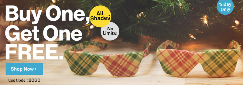 Buy one, get one free on all sunglasses | Sunglass Warehouse | Use code BOGO