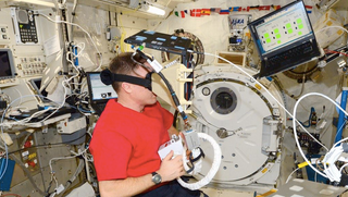 Illustration for article titled This Is How Astronauts Practice Jetpack Missions in Space