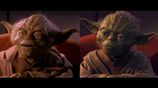 Compare The New Cgi Yoda From The Blu Ray Star Wars Episode