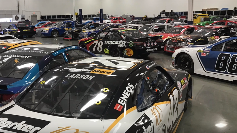 A Bunch of Old NASCAR Race Cars, Trailers and Equipment ...
