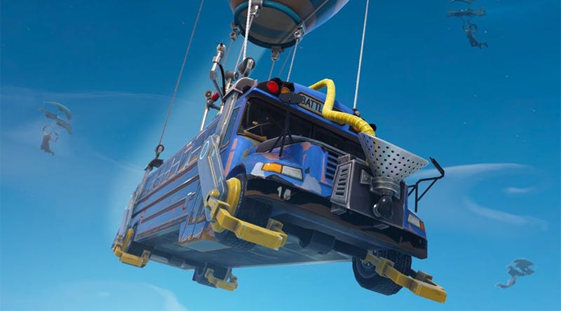 Illustration for article titled Fortnite Now Lets You Thank The Bus Driver