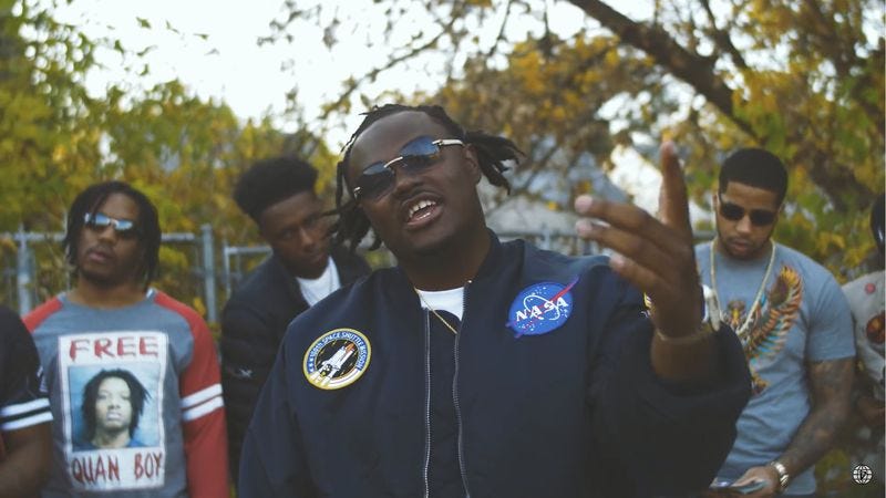Tee Grizzley in the "First Day Out" video.