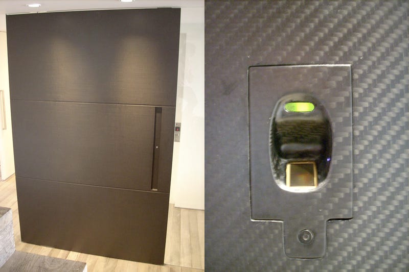 Illustration for article titled At the End of the Day, $15,000 Carbon Fiber Biometric Door Is Still Just A Door