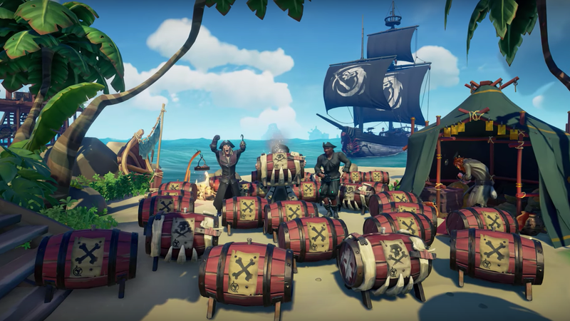 Illustration for article titled Sea Of Thieves Gets Monthly Updates And The First One Is Pretty...Explosive