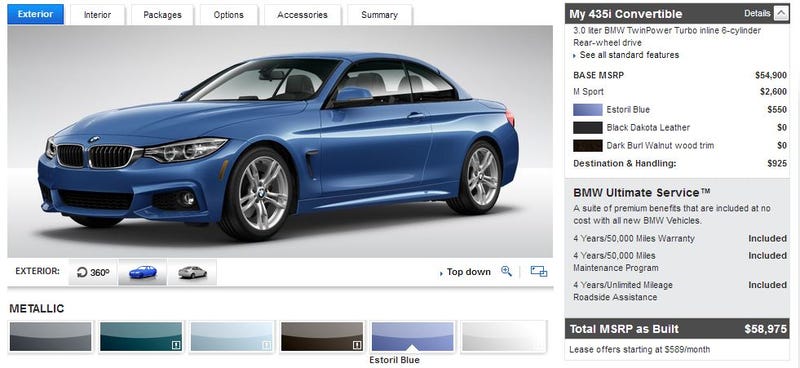 Illustration for article titled Just Saw A Blue 435i M Convertible On The Road