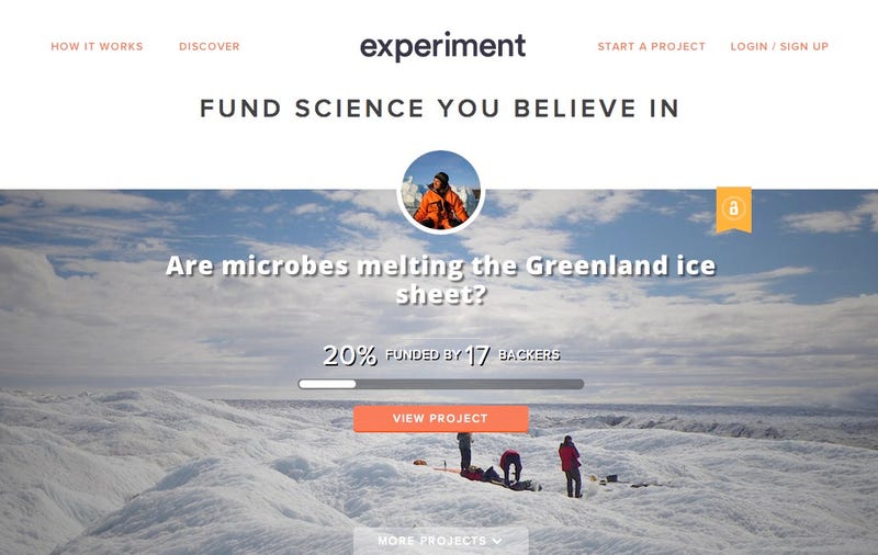 Illustration for article titled Crowdfunding site Experiment lets you support cutting-edge science