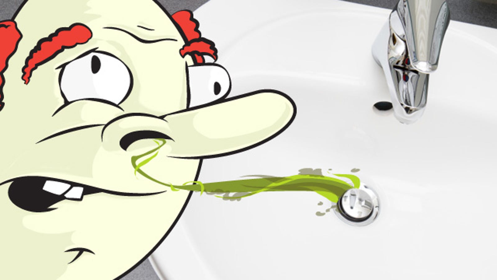 stinky smell from bathroom sink