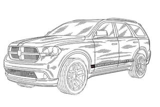 2012 dodge magnum revealed in patent drawings looks like
