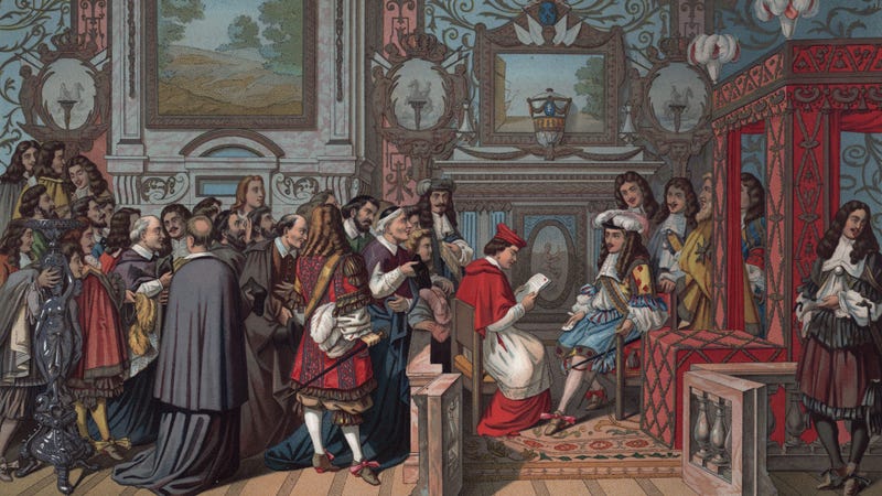 An audience with Louis XIV