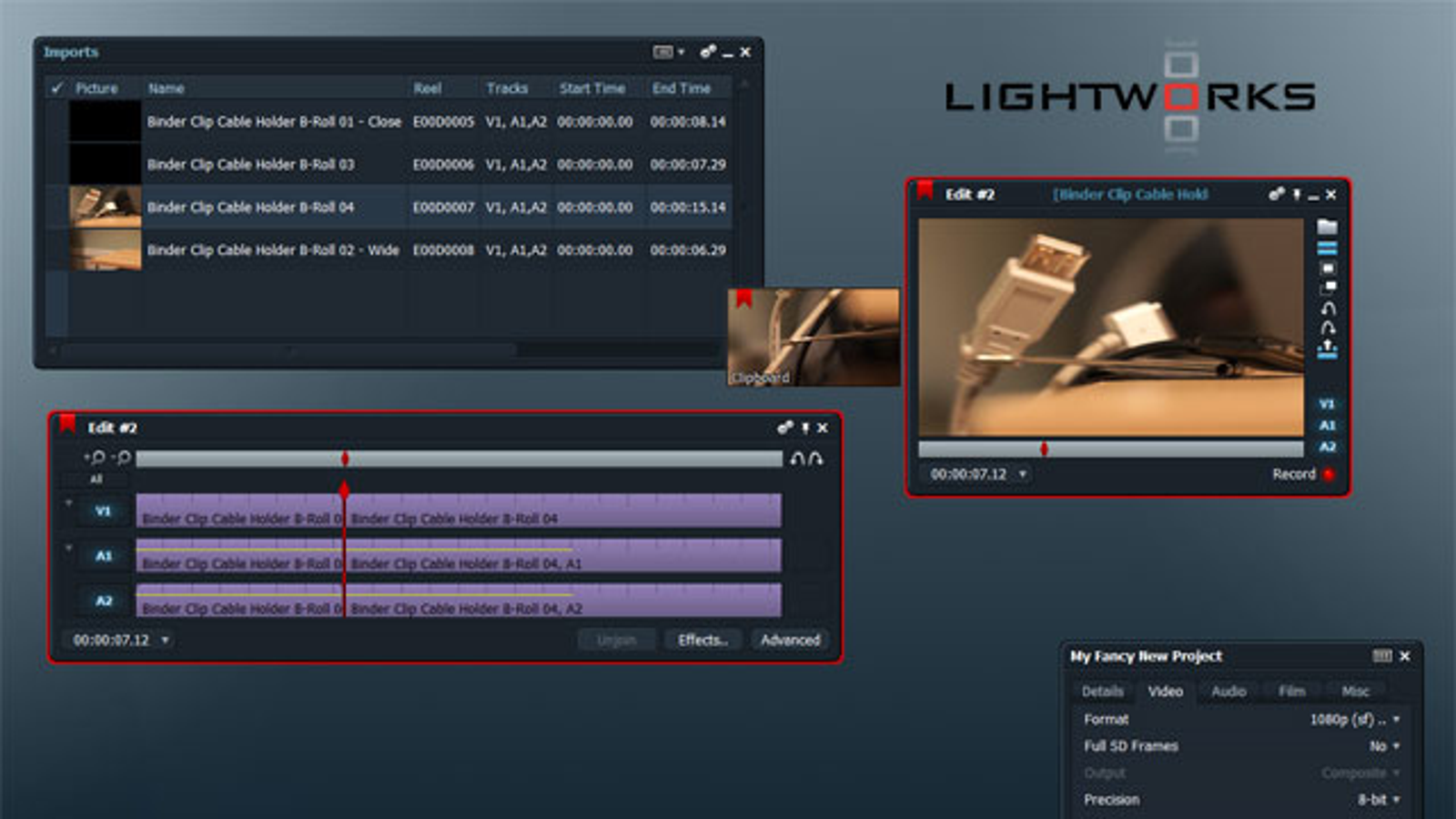 lightworks editing software