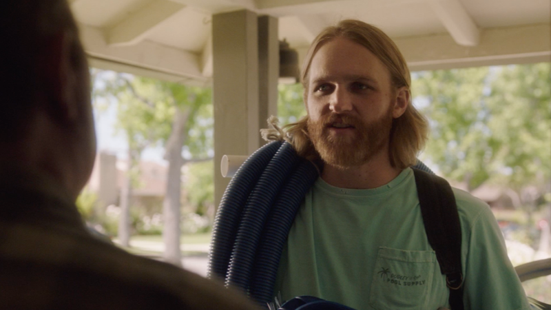 Illustration for article titled Wyatt Russell shows off his sales pitch in this Lodge 49 exclusive