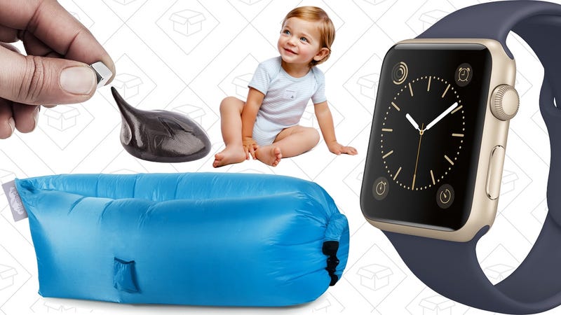 Illustration for article titled Today's Best Deals: Inflatable Lounger, Apple Watch, 30% off Baby Gear, and More