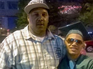 Terrill Thomas, left (family photo)