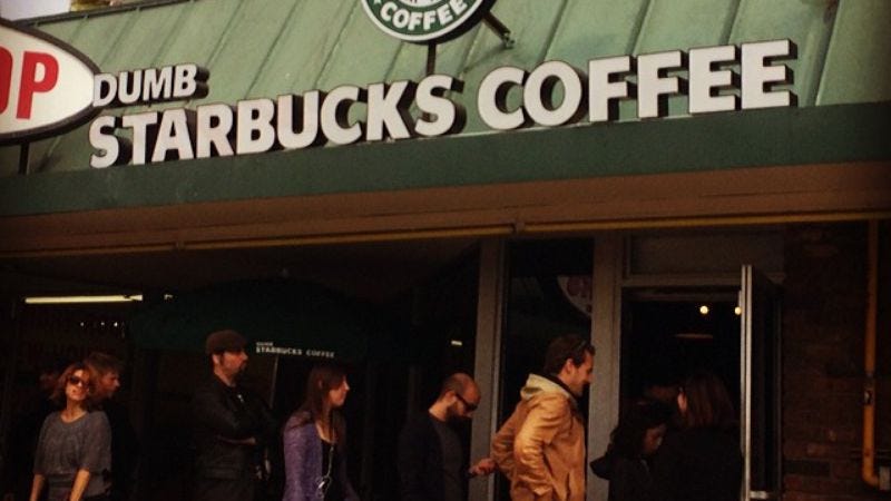 Illustration for article titled Tim & Eric might be the ones behind a “Dumb Starbucks” coffee shop in L.A.