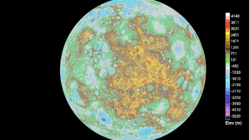 This Map of Mercury Is Perfect for Interplanetary Roadtrip Planning