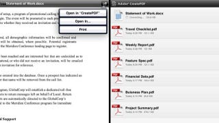 Illustration for article titled Adobe's CreatePDF Creates PDFs for iOS